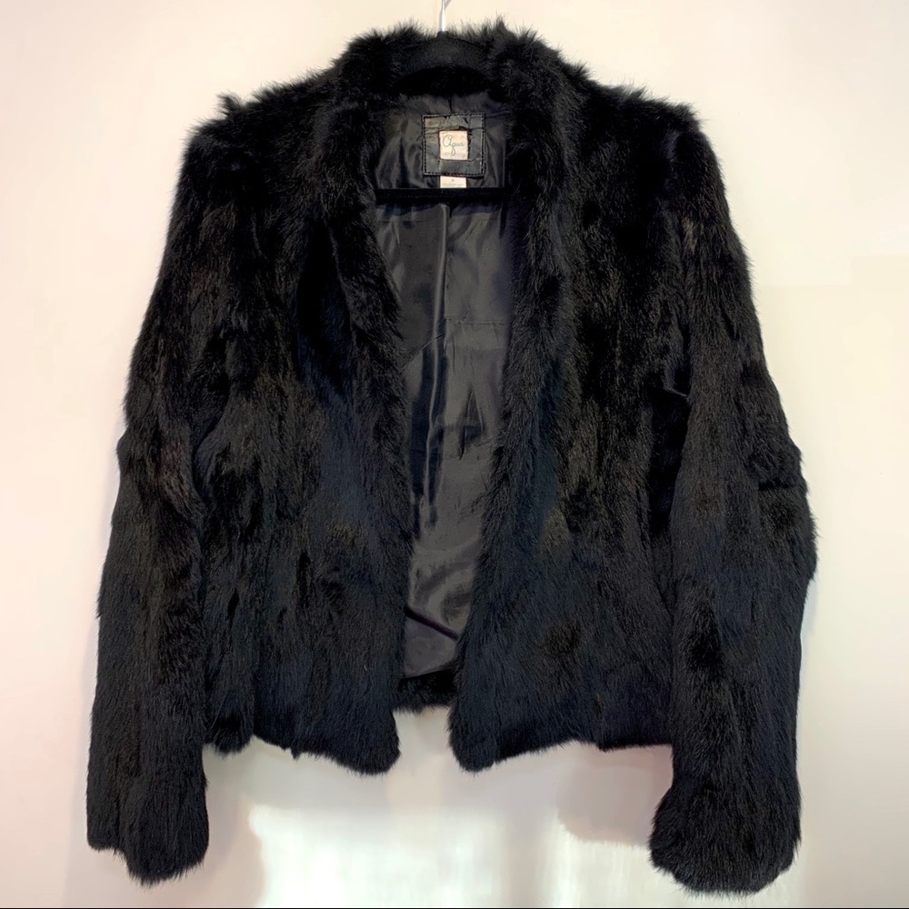 Rabbit fur Jacket, Aqua by Bloomingdale’s
